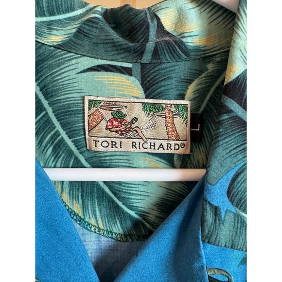Vintage Tori Richard Waikiki Surfer Hawaiian Shirt L - Picture 2 of 6